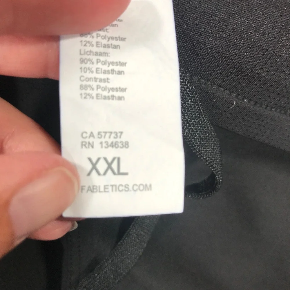 Fabletics The Fundamental Short 5 Inseam Black Mens XXL SO2457652-0007-15060